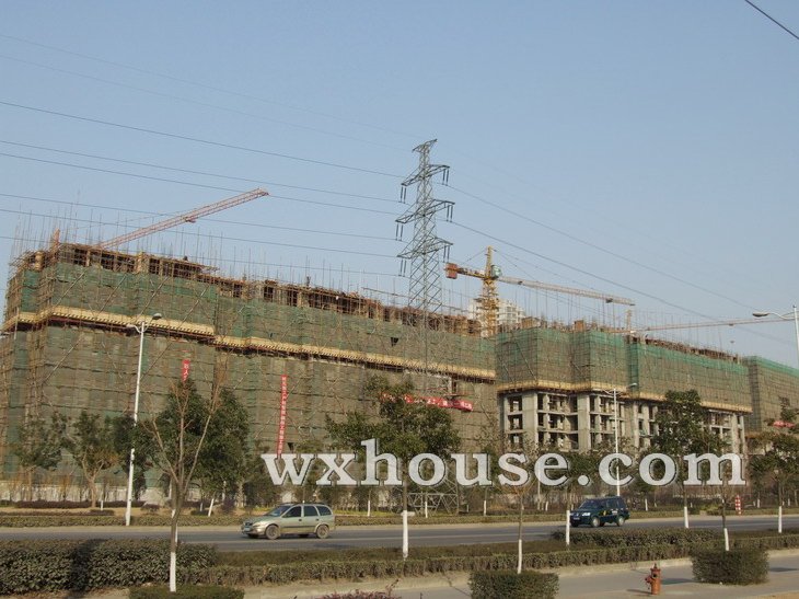 8号与4号楼建到8层 2008年12月25日     
