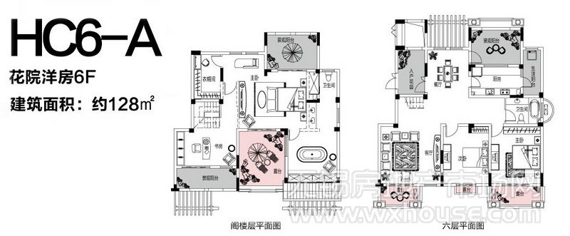 花院洋房HC6-A户型图