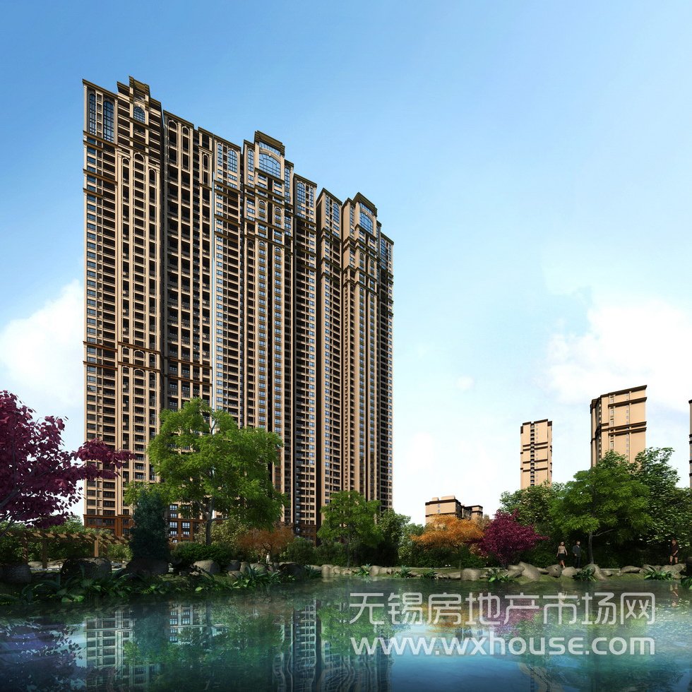 湖景效果图      