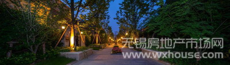 小区夜景      