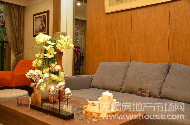 户型74㎡样板房：客厅      