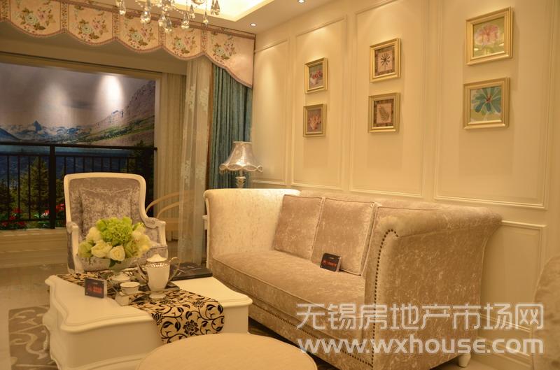 户型84㎡样板房：客厅      
