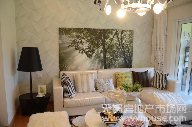 户型90㎡样板房:客厅一角