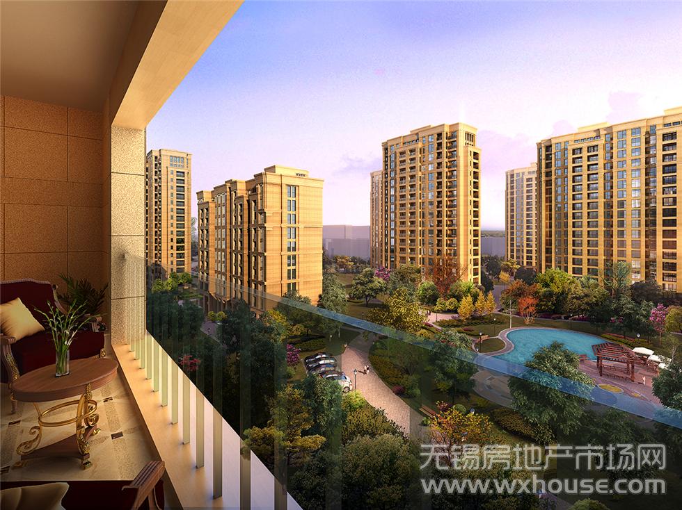 高层景观效果图      