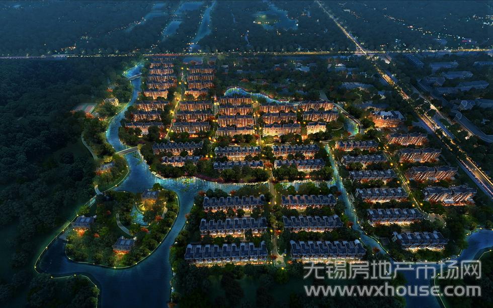 夜景鸟瞰图      