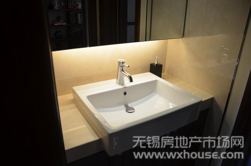 朗诗·天萃136㎡天墅·丽景样板间——独立盥洗池      