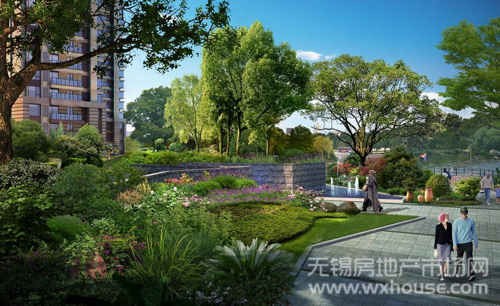 富力十号景观平视效果图