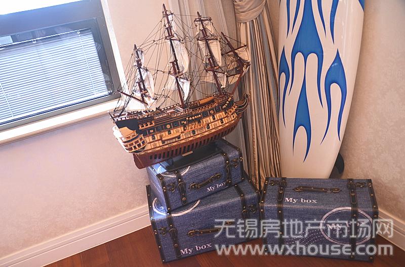 玺园240㎡平层样板间——儿童房一角      