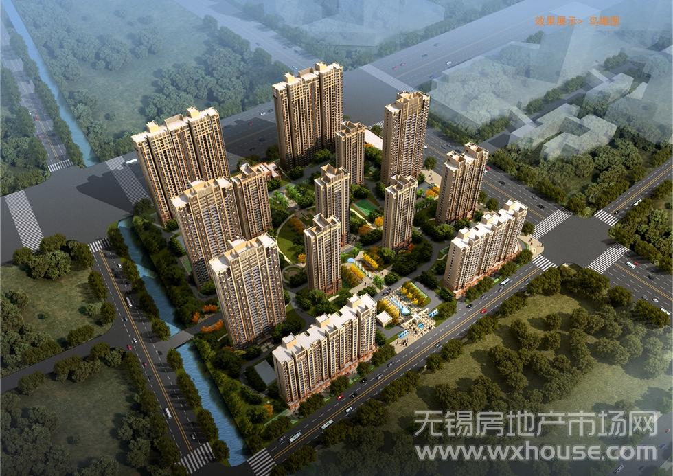 住宅鸟瞰图      