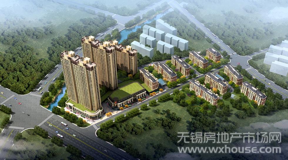 红星紫郡鸟瞰图      