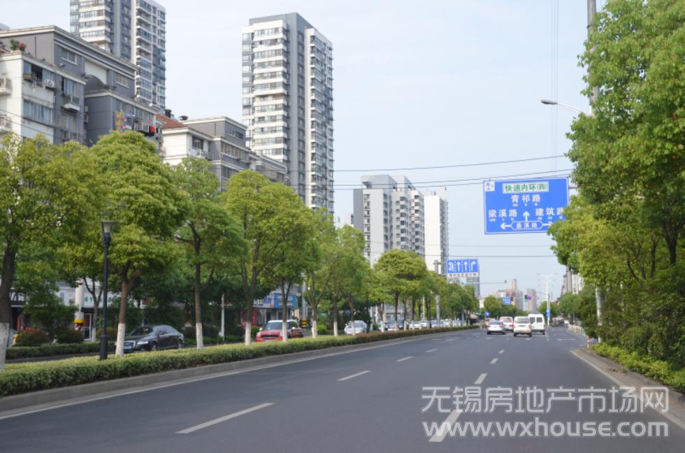 蠡溪路地块路牌      
