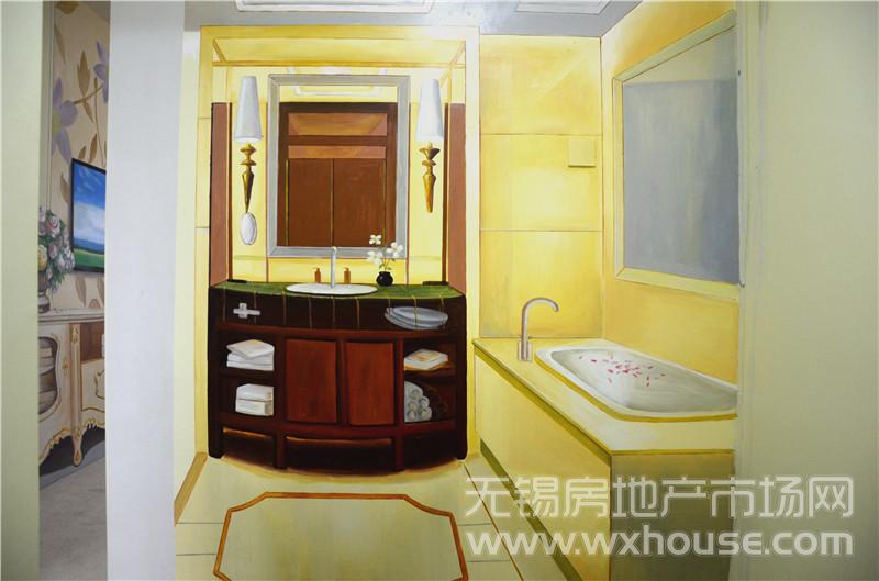123平米样板间：主卧卫生间      