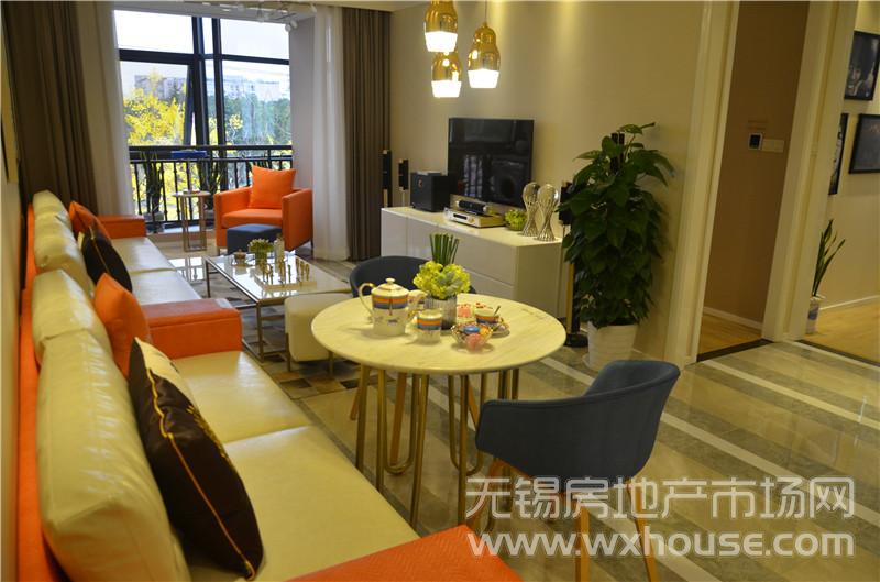 91㎡ 样板间 客厅