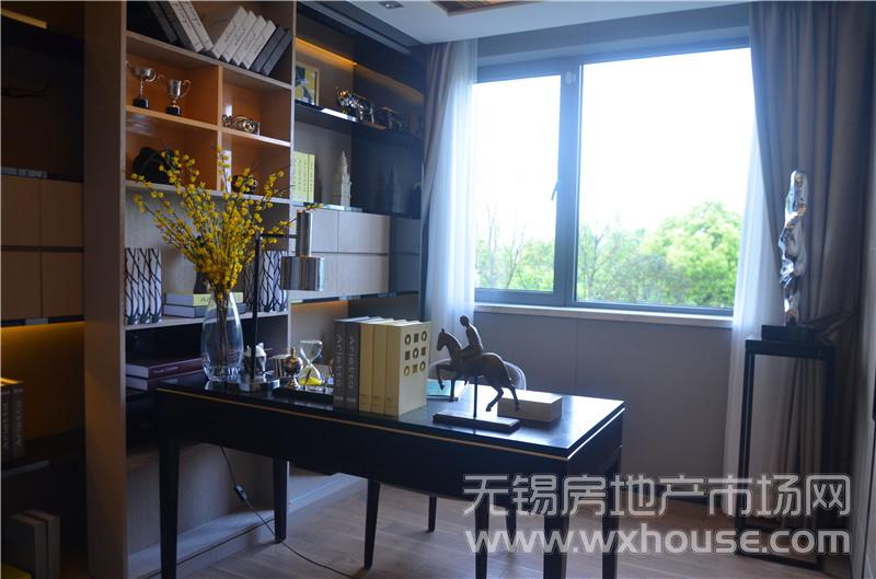 112㎡D户型样板间书房      