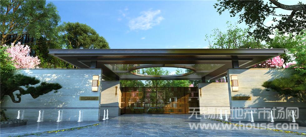 示范区大门效果图      