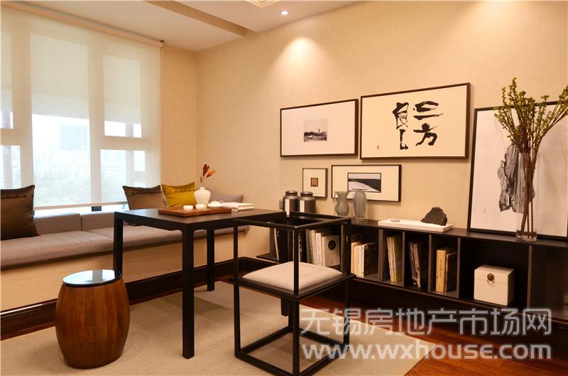155㎡户型样板间一楼书房      