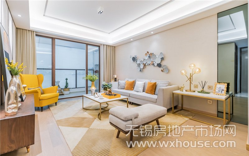 96㎡户型样板间客厅