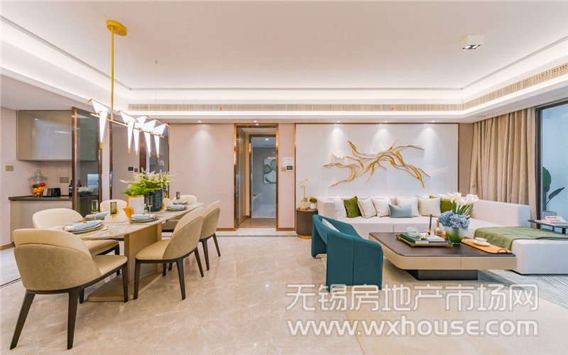 137㎡户型样板间客餐厅