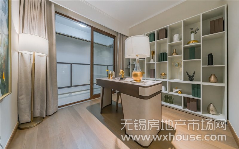 137㎡户型样板间书房