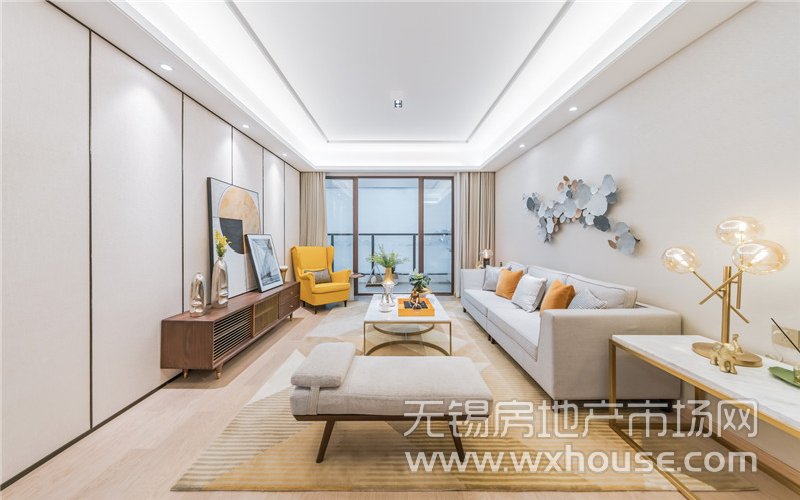 96㎡户型样板间客厅