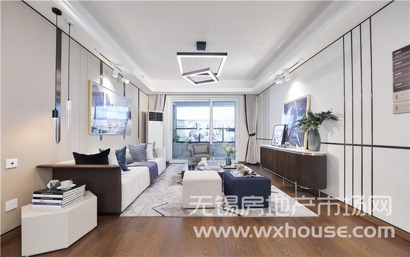 148㎡户型样板间客厅