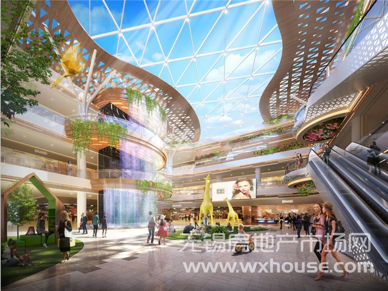 主题商业中心广场效果图