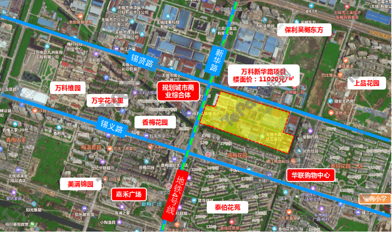 【探地】这块地一挂牌，梅村房价朝2.5w+奔去了