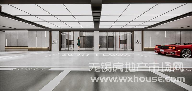精装地下车库效果图