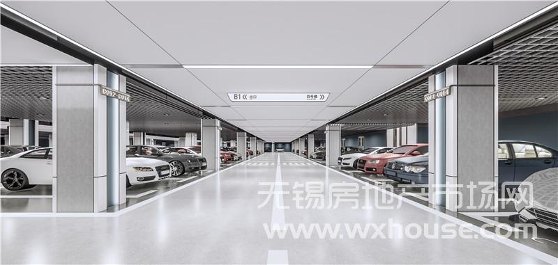 精装地下车库效果图