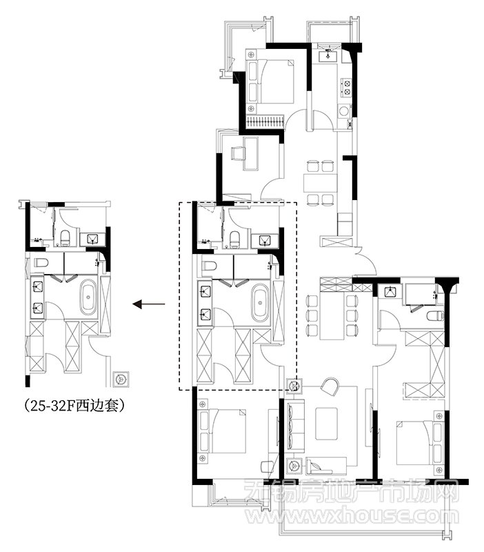 拔筹户型