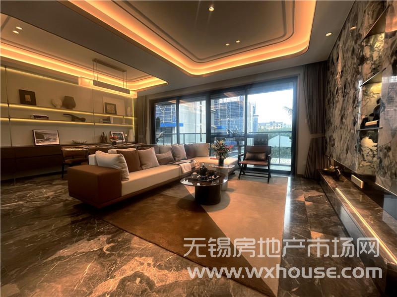 180㎡上叠户型样板间客厅