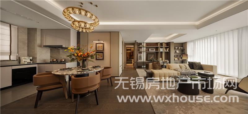 128㎡户型样板间餐客厅