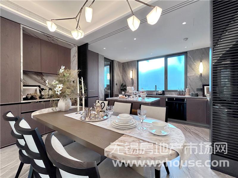 147㎡户型样板间餐厅厨房